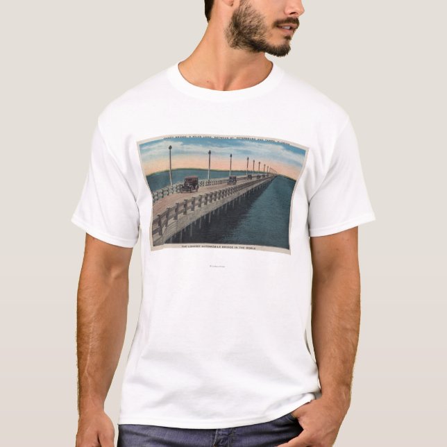 T-shirt Tampa, FloridaView de Gandy BridgeTampa, FL (Devant)