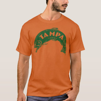 T-shirt Tampa Floride Poisson Wordmark Vert