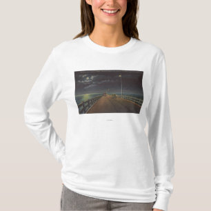 T-shirt Tampa, la Floride - vue éclairée par la lune de