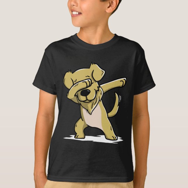 T-shirt Tamponner drôle de golden retriever (Devant)