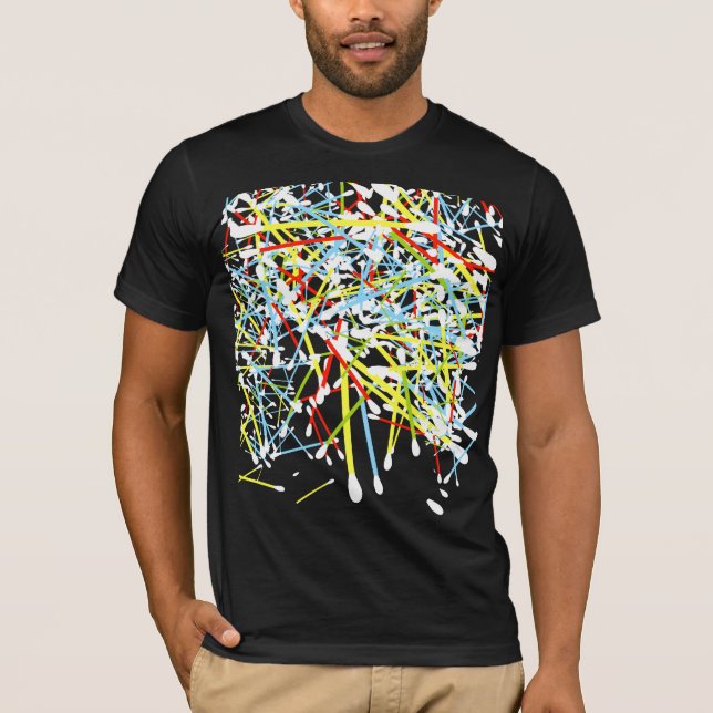 T-shirt Tampons de coton de couleur (Devant)