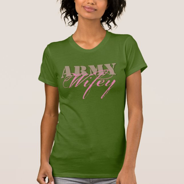 T-shirt Tan, le vert et le rose des femmes de Wifey (Devant)