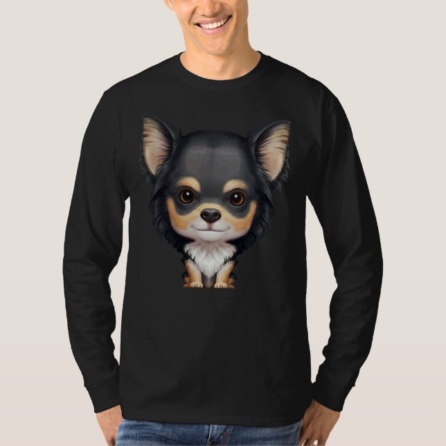 T-shirt Tan Long Haired (Devant)