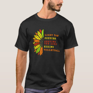 T-shirt Tan Volleyball & chiots Nacho Lucha Libre Lutte
