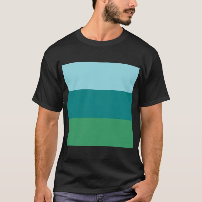 T-shirt Tanager Turquoise, Turquoise Blue et Kelly Green H (Devant)