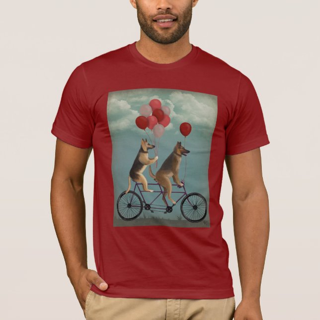 T-shirt Tandem berger allemand (Devant)
