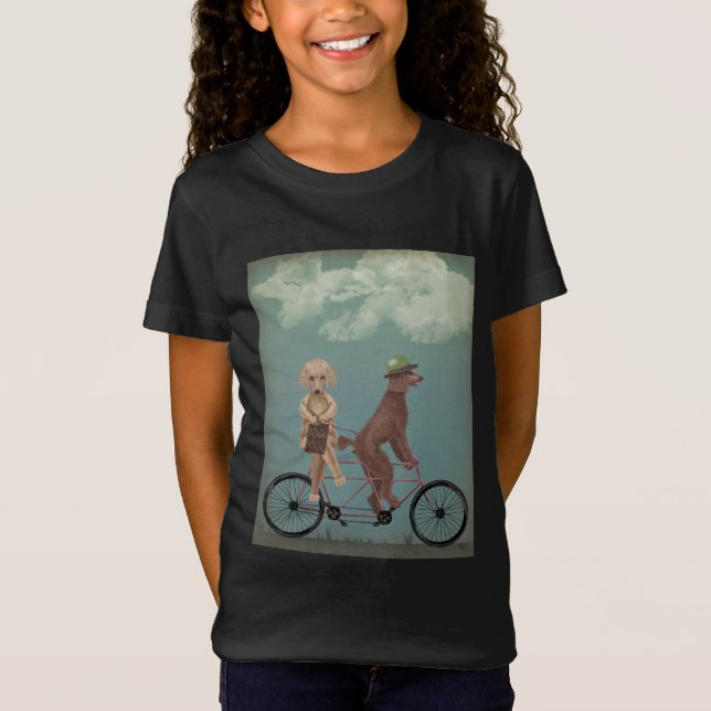 T-Shirt Tandem de caniche (Devant)