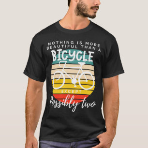 T-shirt Tandem Joyride : Deux fois l'Humour de vélo amusan