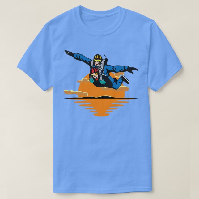 T-shirt Tandem Skydive skydive chute libre (Design devant)
