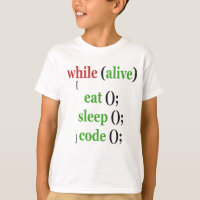 Tandis qu'Alive Mangez Sleep Code drôle PRogrammer