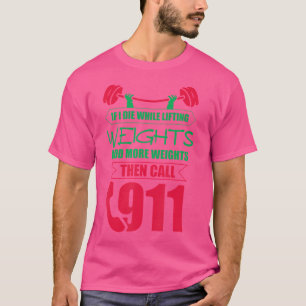 T-shirt Tandis Que Lifting Poids Plus Bodybuilding Poids