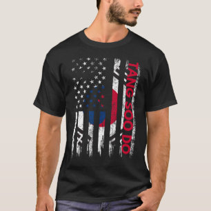 T-shirt Tang Soo Do Karaté Martial Arts Training Coréen Fl