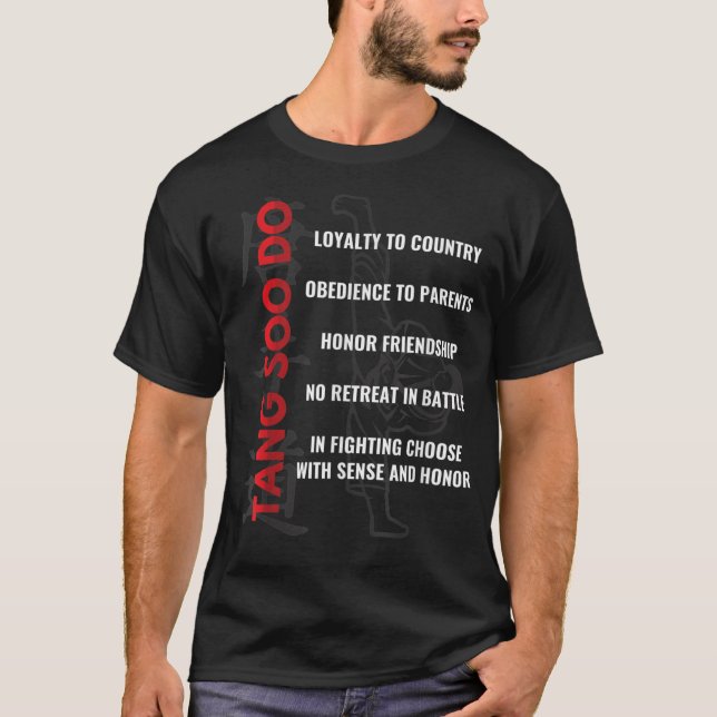 T-shirt Tang Soo Do Martial Arts Karaté (Devant)