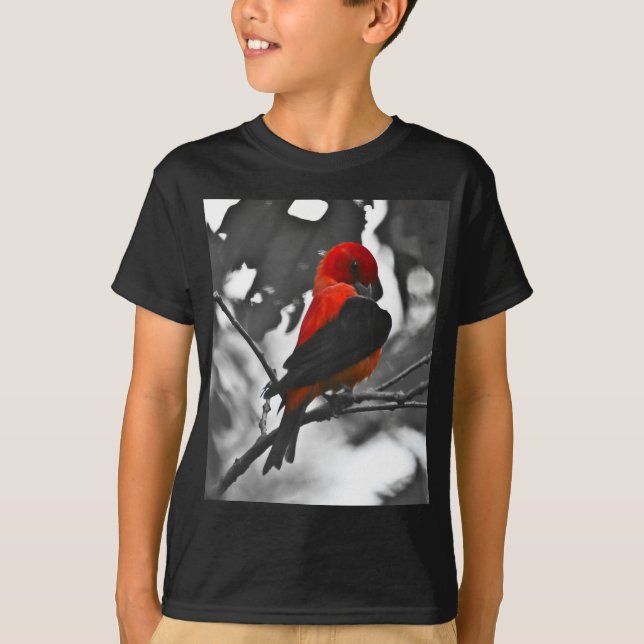 T-shirt Tangara écarlate mâle (Devant)