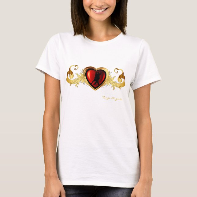 T-shirt Tango Carte de voeux gold (Devant)