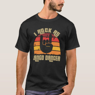 T-shirt Tango Dancer Vintage Style Sun Coloré