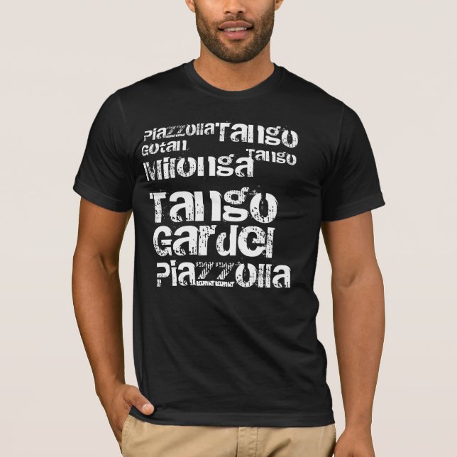 T-shirt Tango Milonga et Piazzolla (Devant)