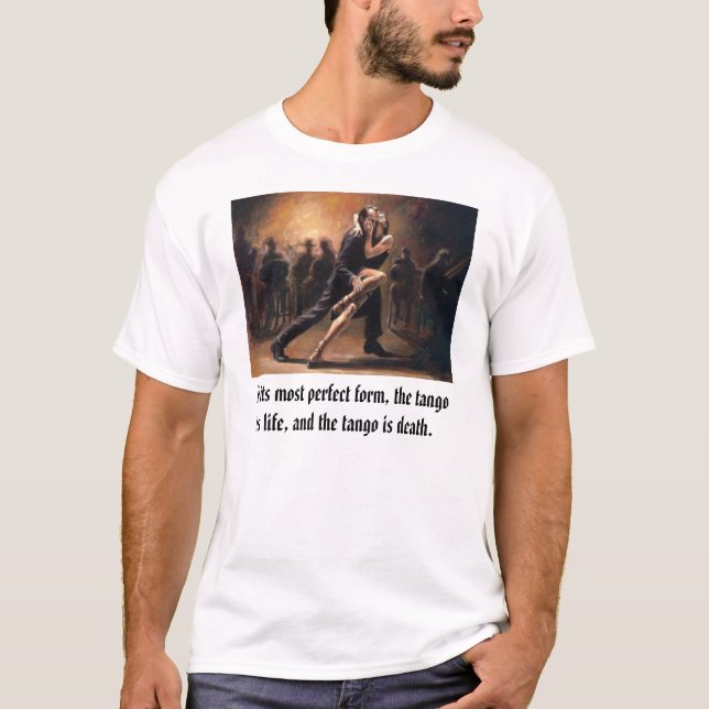 T-shirt tango sous sa forme plus parfaite, le bronzage… (Devant)