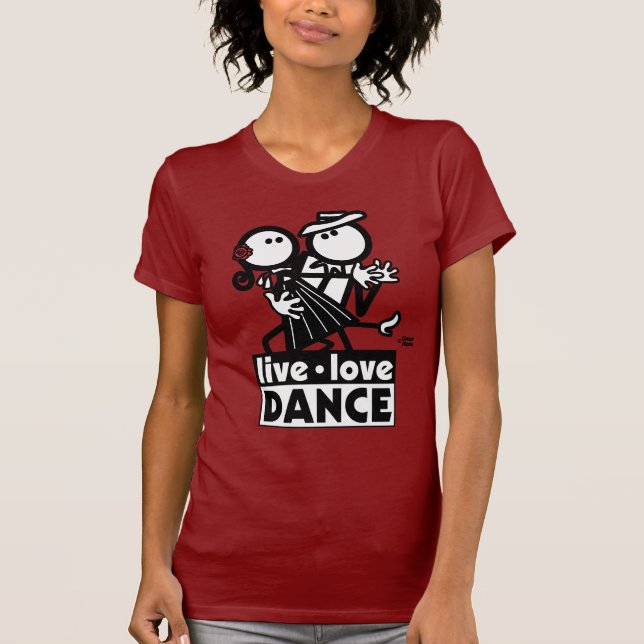 T-SHIRT TANGO VIVANT DE DANSE D'AMOUR (Devant)
