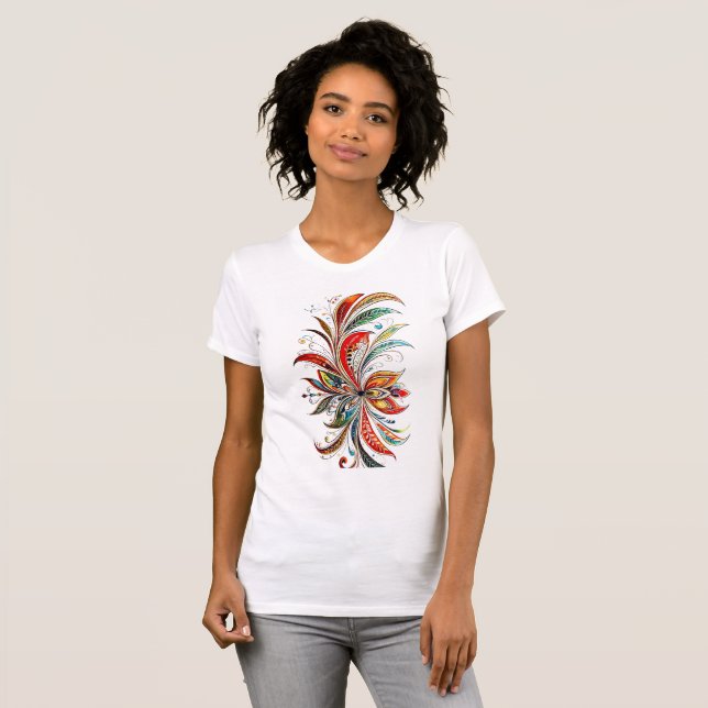 T-shirt Tangram Conception par : RokCloneDesigns T multico (Devant entier)