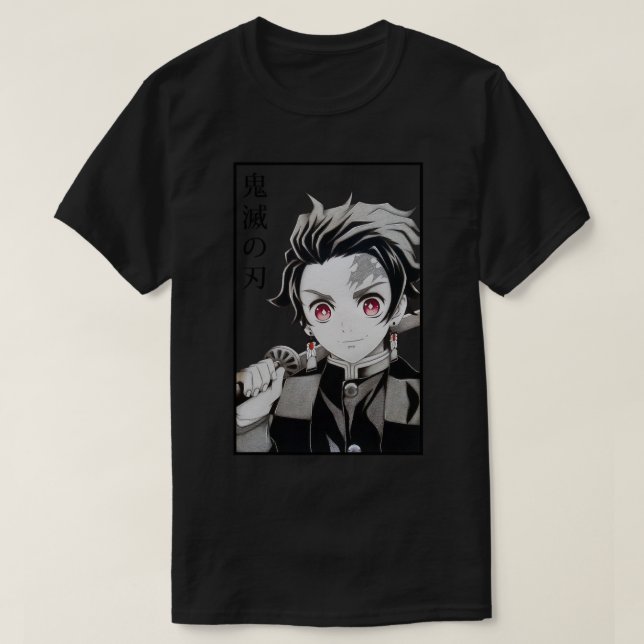 T-shirt Tanjiro Demon Slayer Kimetsu No Yaiba Anime (Design devant)
