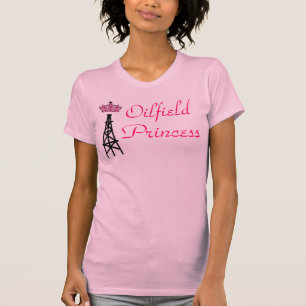 T-shirt Tanktop rose de princesse de gisement de pétrole