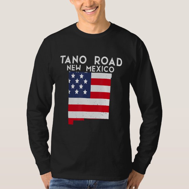 T-shirt TANO ROAD USA State America Travel New Mexican New (Devant)