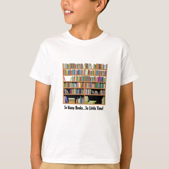 T-shirt Tant de livres (personnalisables) (Devant)