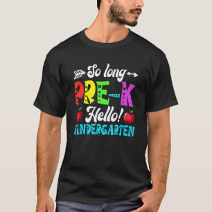 T-shirt Tant De Pré K Bonjour maternelle Retour À L'École