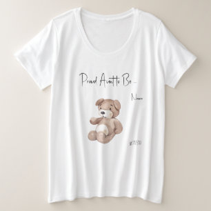 T-shirt Tante à Be Family Baby shower Plus Taille