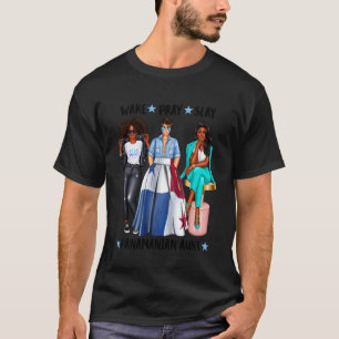 T-shirt Tante Afro-Panaméenne Femmes Cheveux Afro Noirs Fi