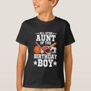 T-shirt Tante All Star du garçon d'anniversaire Sketll Soc