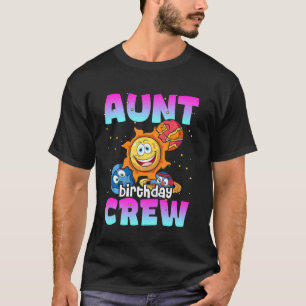 T-shirt Tante Anniversaire Crew Espace extra Planètes Gala
