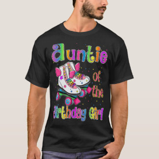 T-shirt Tante Anniversaire Fille Rolling Patinage Famille