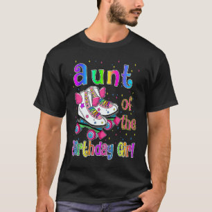 T-shirt Tante Anniversaire Fille Rolling Patinage Famille