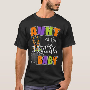 T-shirt Tante Bébé Brassant Halloween Thème Baby shower S