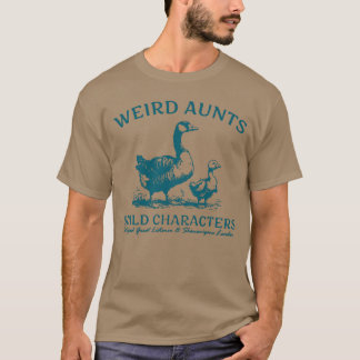 T-shirt Tante Bizarre Construit un Caractère Drôle
