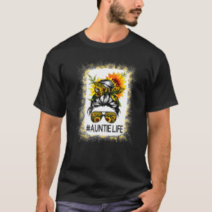 T-shirt Tante blanchie Vie Tournesol Messager Cheveux Moth
