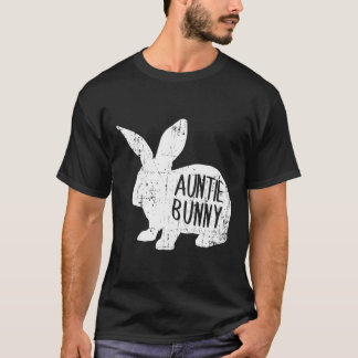 T-shirt Tante Bunny Matching Famille Lapin Pâques Cadeau d