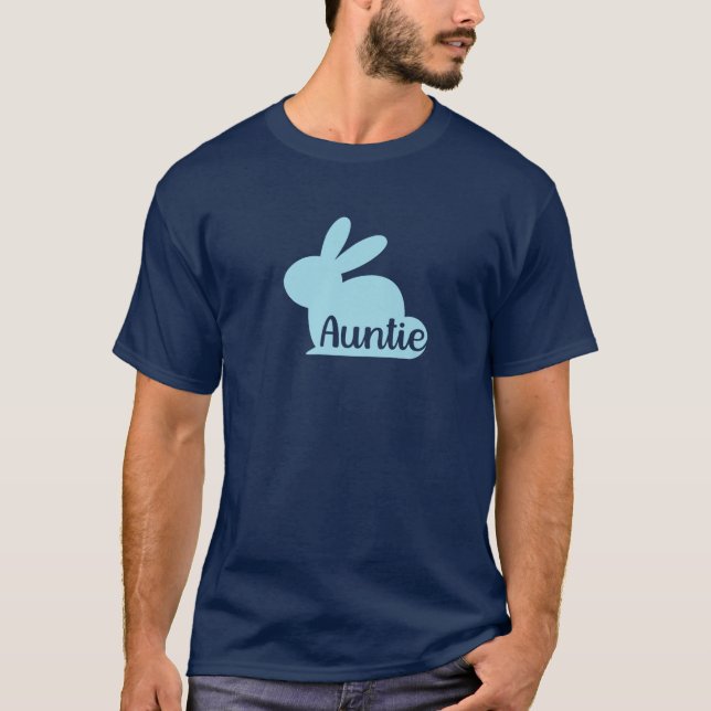 T-shirt Tante Bunny, Mignonne Tante Pâques (Devant)