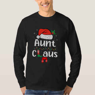 T-shirt Tante Claus Chemise de Noël Pyjama Famille Corresp