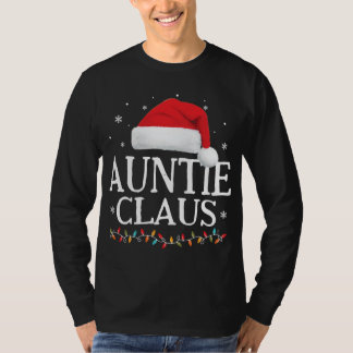 T-shirt Tante Claus Famille de Noël Correspondant Pyjama S