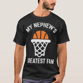 T-shirt Tante De Basketball Ou Oncle Mon Nephew Le Plus Gr
