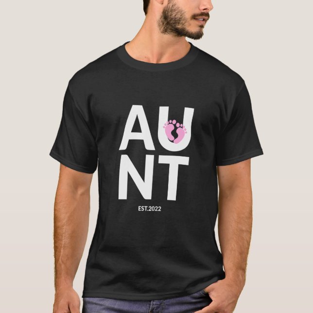 T-shirt Tante de Faire-part de grossesse (Devant)