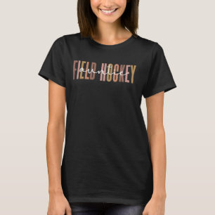 T-shirt Tante De Hockey De Champ Boho D'Un Joueur De Hocke