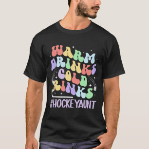 T-shirt Tante de hockey sur patinoire froide Tante d'un jo