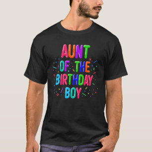 T-shirt Tante de la famille de jumelage de ballons pour ga