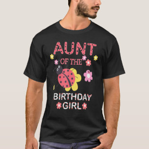 T-shirt Tante De La Famille Fille Anniversaire Corresponda