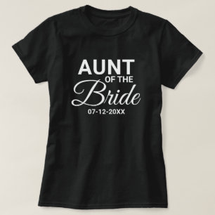 T-shirt Tante de la fête de mariage mariée famille de jume