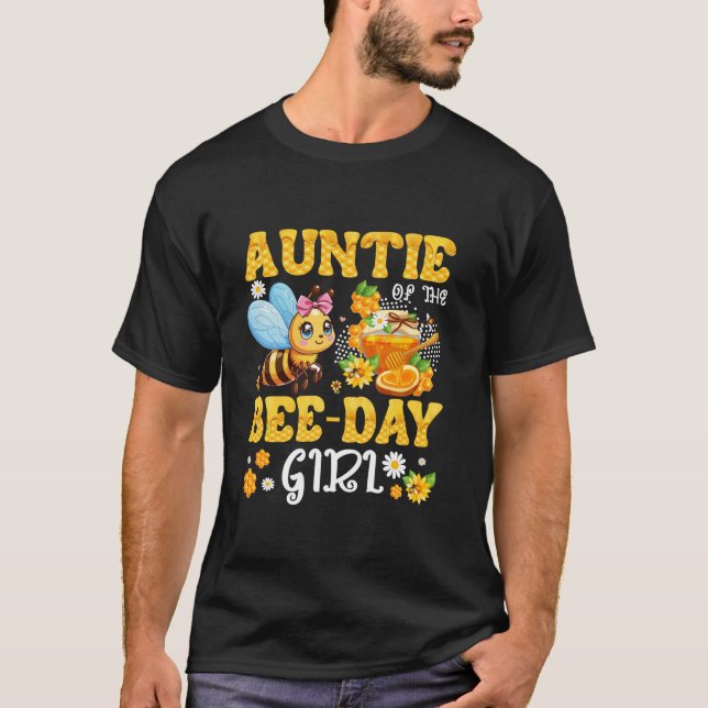 T-shirt Tante De La Fête Des Abeilles Fête Anniversaire Ab (Devant)